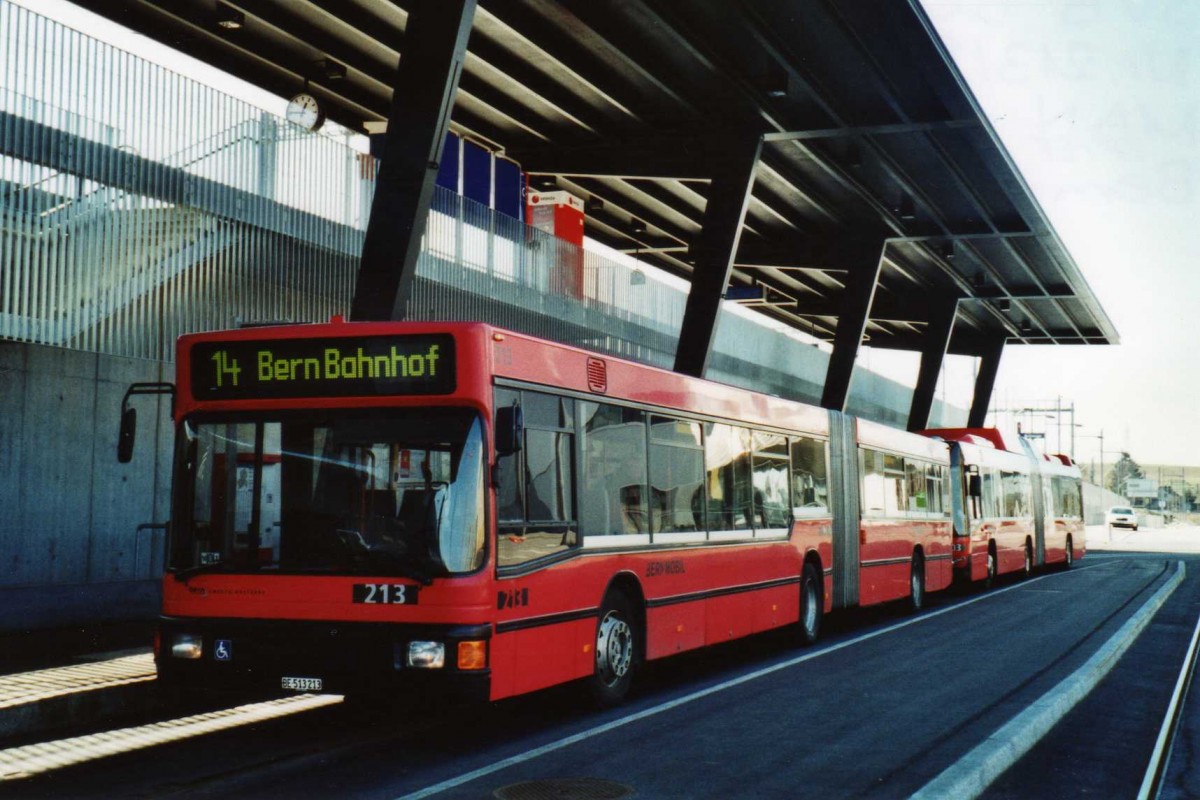 (115'222) - Bernmobil, Bern - Nr. 213/BE 513'213 - MAN am 16. M�rz 2009 in Bern, Westside
