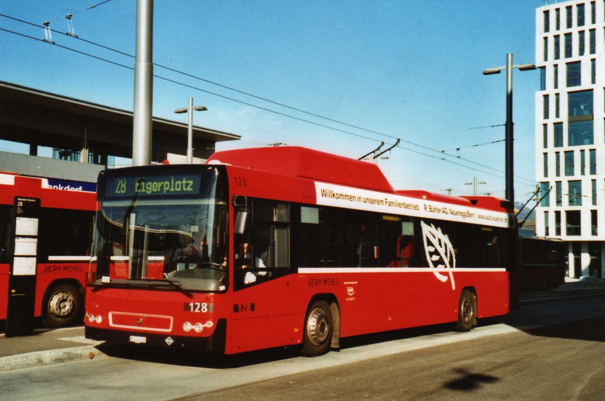 (115'235) - Bernmobil, Bern - Nr. 128/BE 624'128 - Volvo am 16. M�rz 2009 in Bern, Wankdorf