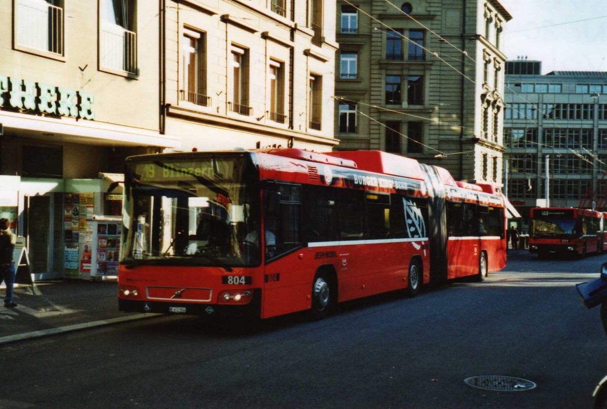 (115'305) - Bernmobil, Bern - Nr. 804/BE 612'804 - Volvo am 16. M�rz 2009 in Bern, Hirschengraben