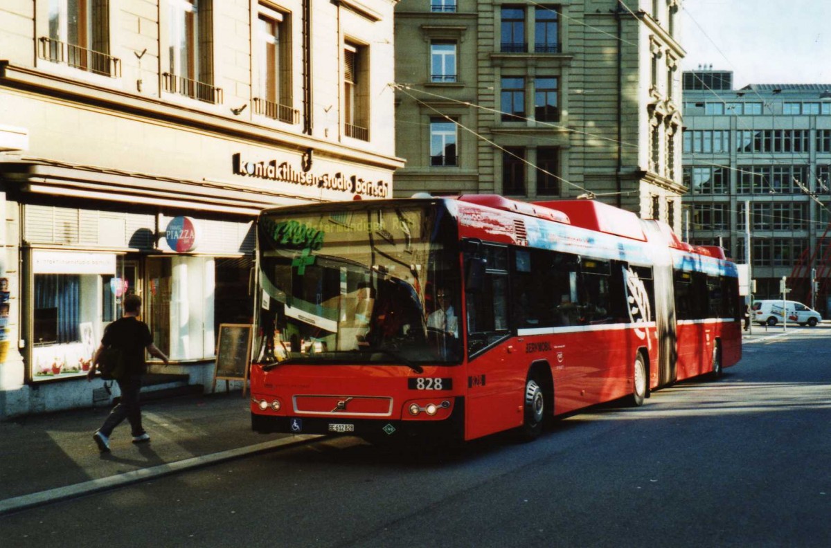 (115'312) - Bernmobil, Bern - Nr. 828/BE 612'828 - Volvo am 16. M�rz 2009 in Bern, Hirschengraben
