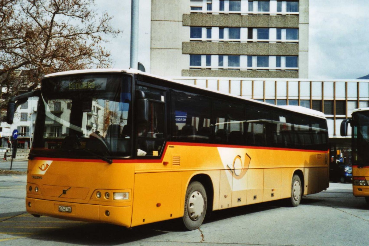 (115'627) - Buchard, Leytron - Nr. 259/VS 346'746 - Volvo (ex CarPostal Ouest; ex P 25'635) am 30. M�rz 2009 beim Bahnhof Sion