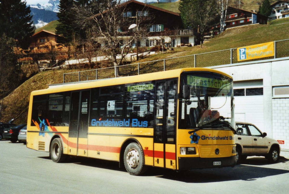 (115'805) - AVG Grindelwald - Nr. 15/BE 416'282 - Vetter am 5. April 2009 in Grindelwald, M�nnlichenbahn