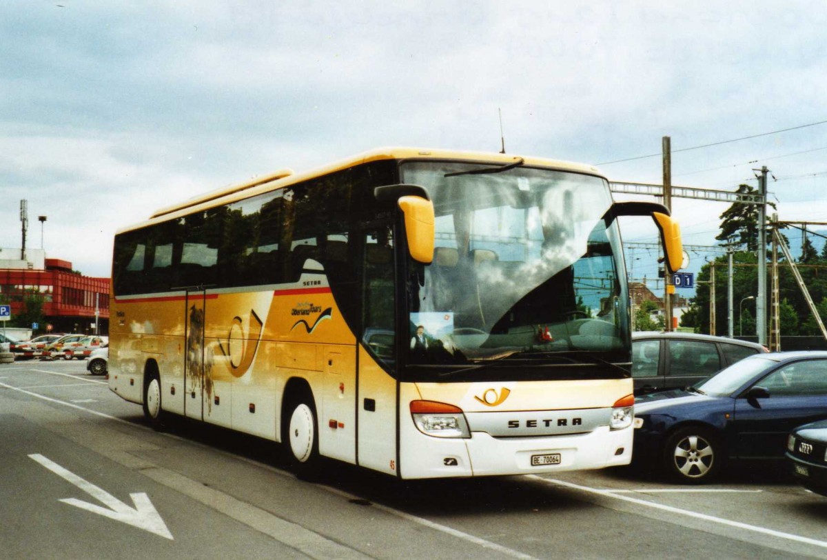 (117'834) - Oberland Tours, Grindelwald - Nr. 45/BE 70'064 - Setra (ex Vorf�hrfahrzeug) am 24. Juni 2009 in Thun, CarTerminal