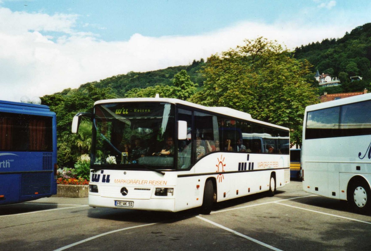 (117'928) - Will, M�llheim - FR-WK 51 - Mercedes am 4. Juli 2009 in Freiburg, Karlsplatz