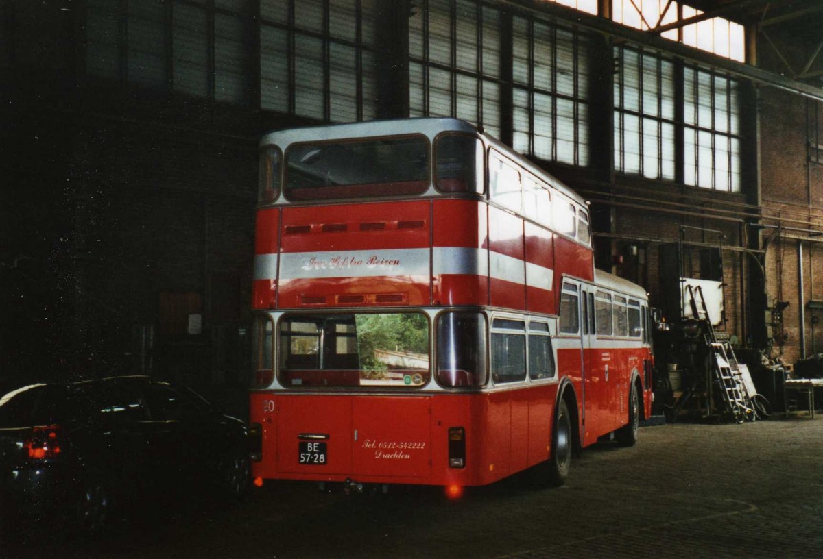 (118'512) - FRAM Drachten - Nr. 20/BE-57-28 - FBW/Vetter-R&J Anderthalbdecker (ex Wespe, Altst�tten; ex AFA Adelboden Nr. 4) am 7. Juli 2009 in Drachten, Autobusmuseum