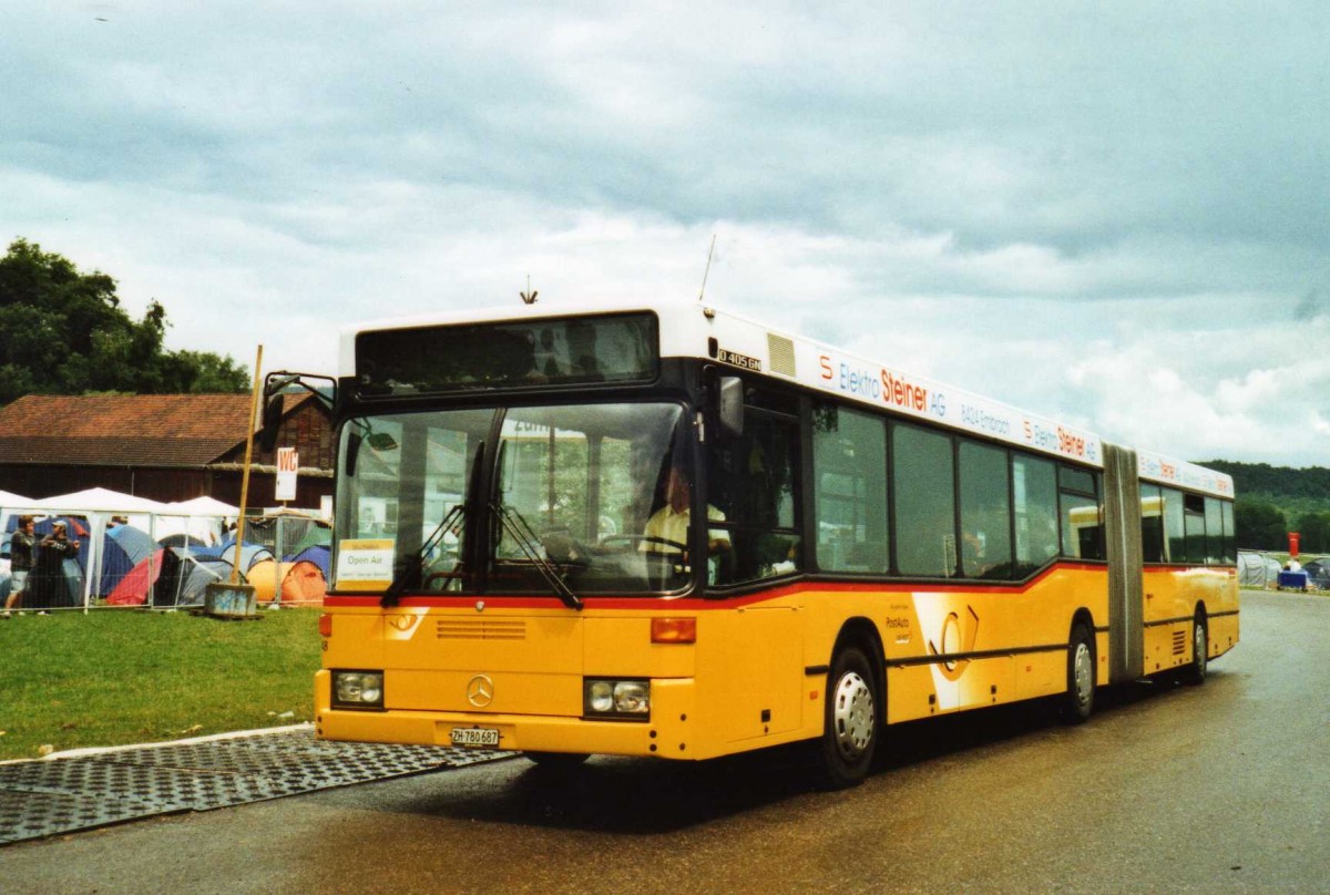 (118'917) - PostAuto Z�rich - Nr. 48/ZH 780'687 - Mercedes (ex Nr. 22; ex P 27'725) am 10. Juli 2009 in Frauenfeld, Open-Air