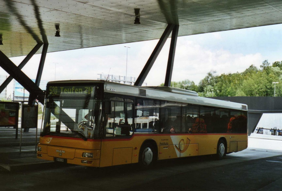 (119'009) - PostAuto Z�rich - Nr. 193/ZH 781'195 - MAN (ex Nr. 38) am 10. Juli 2009 in Z�rich, Flughafen 