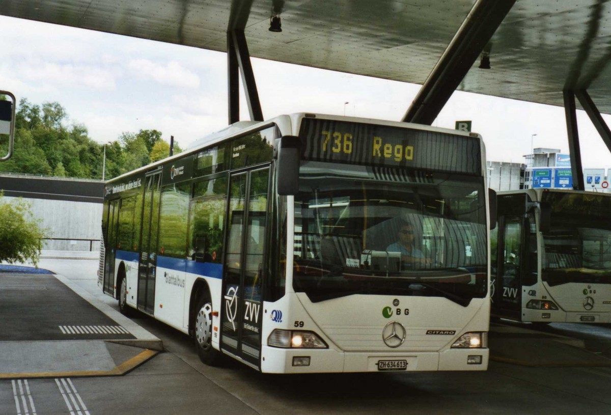(119'027) - Welti-Furrer, Z�rich - Nr. 59/ZH 634'613 - Mercedes (ex Fr�hlich, Z�rich Nr. 613) am 10. Juli 2009 in Z�rich, Flughafen