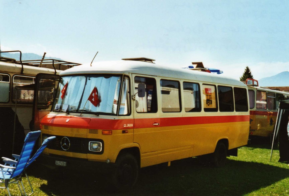 (119'905) - Amsler, Fr�msen - SG 27'410 U - Mercedes/T�scher am 15. August 2009 in Zug, Wohnbustreffen