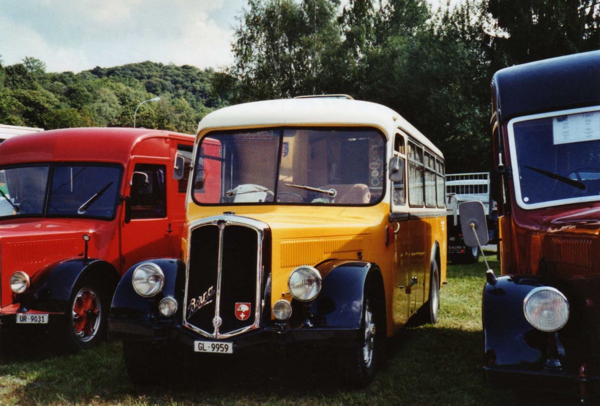 (121'008) - Pfeiffer, H�tten - GL 9959 - Berna/Regazzoni (ex Rieser, H�tten; ex Jelmorini, Tesserete; ex Malfanti, Sonvico) am 12. September 2009 auf dem Monte Ceneri