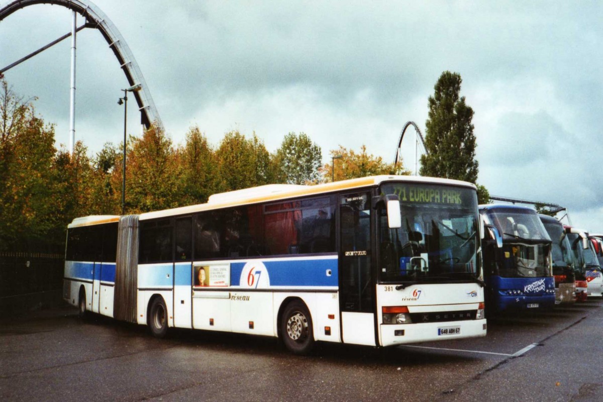 (121'431) - Aus Frankreich: R�seau 67, Strasbourg - Nr. 381/648 ABH 67 - Setra am 18. Oktober 2009 in Rust, Europapark