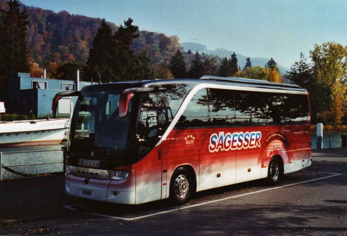(121'836) - S�gesser, Wintersingen - Nr. 7/BL 7501 - Setra am 30. Oktober 2009 bei der Schiffl�ndte Thun