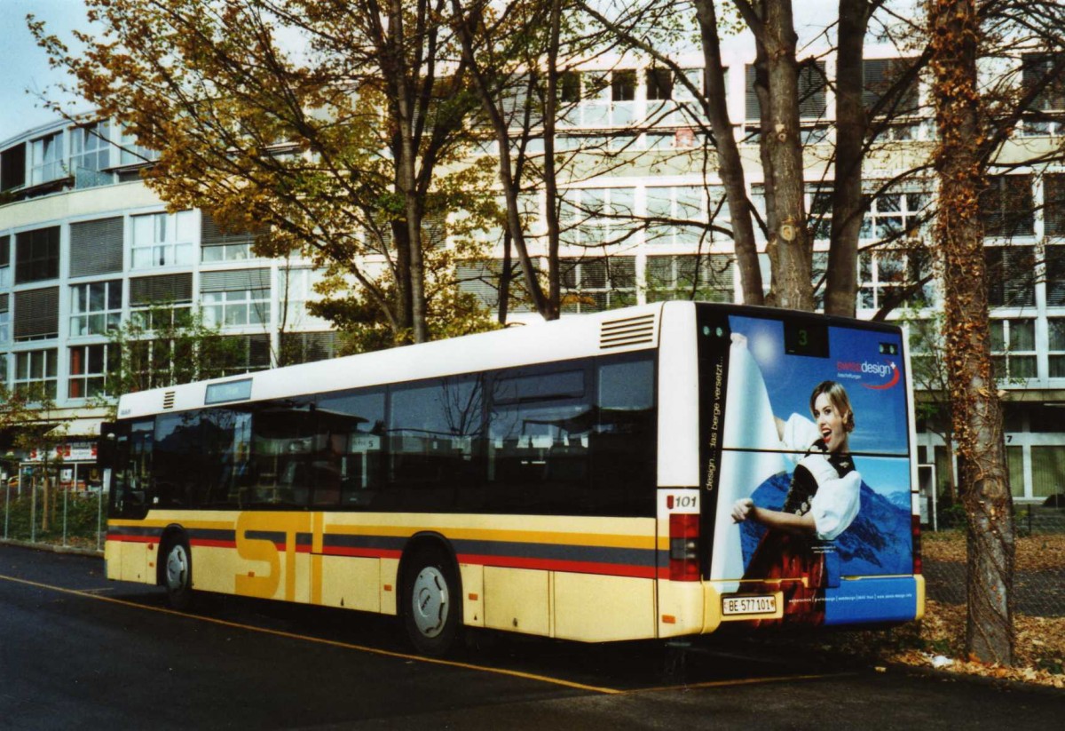 (121'904) - STI Thun - Nr. 101/BE 577'101 - MAN am 13. November 2009 bei der Schiffl�ndte Thun