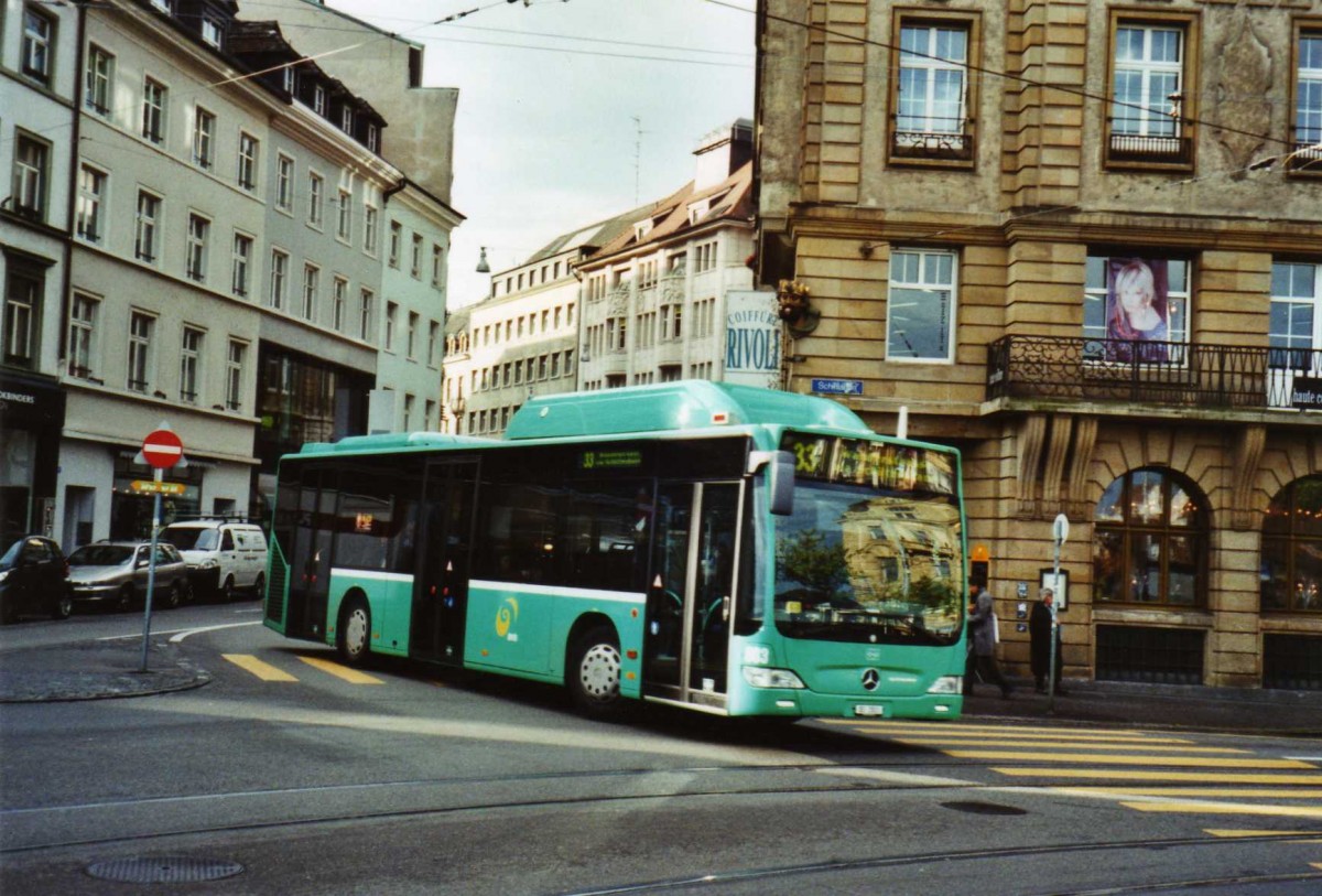 (122'115) - BVB Basel - Nr. 803/BS 2803 - Mercedes am 17. November 2009 in Basel, Schiffl�nde