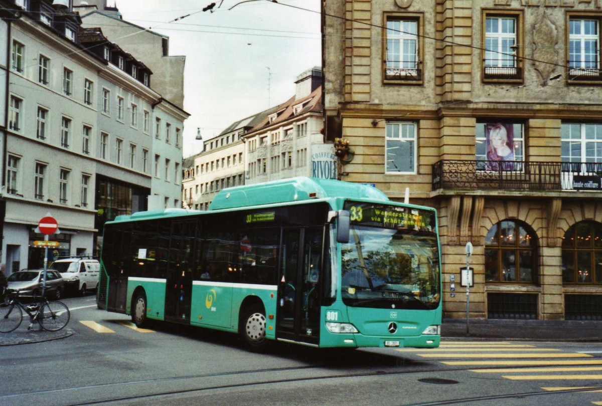 (122'119) - BVB Basel - Nr. 801/BS 2801 - Mercedes am 17. November 2009 in Basel, Schiffl�nde