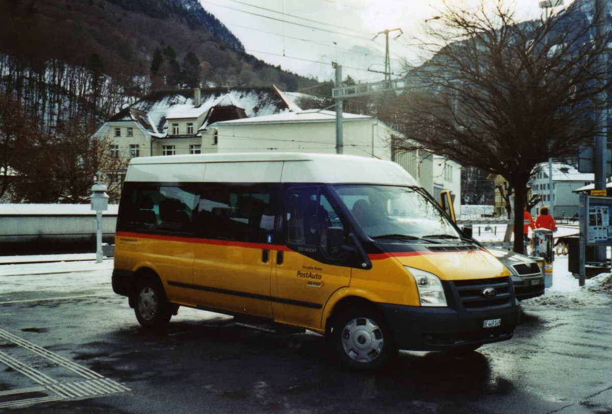(123'204) - Seematter, Saxeten - BE 449'149 - Ford am 22. Dezember 2009 beim Bahnhof Wilderswil