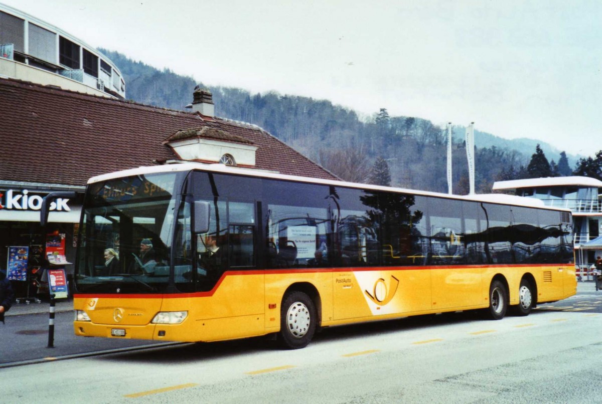 (124'735) - PostAuto Bern - BE 653'388 - Mercedes am 9. M�rz 2010 beim Bahnhof Thun