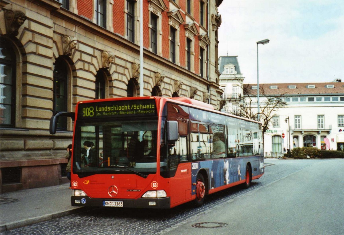 (124'810) - SWK Konstanz - Nr. 63/KN-C 1163 - Mercedes am 10. M�rz 2010 in Konstanz, Post/Marktst�tte