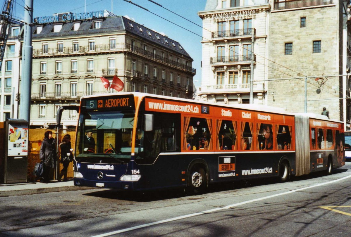 (124'923) - TPG Gen�ve - Nr. 154/GE 960'538 - Mercedes am 13. M�rz 2010 in Gen�ve, Bel-Air