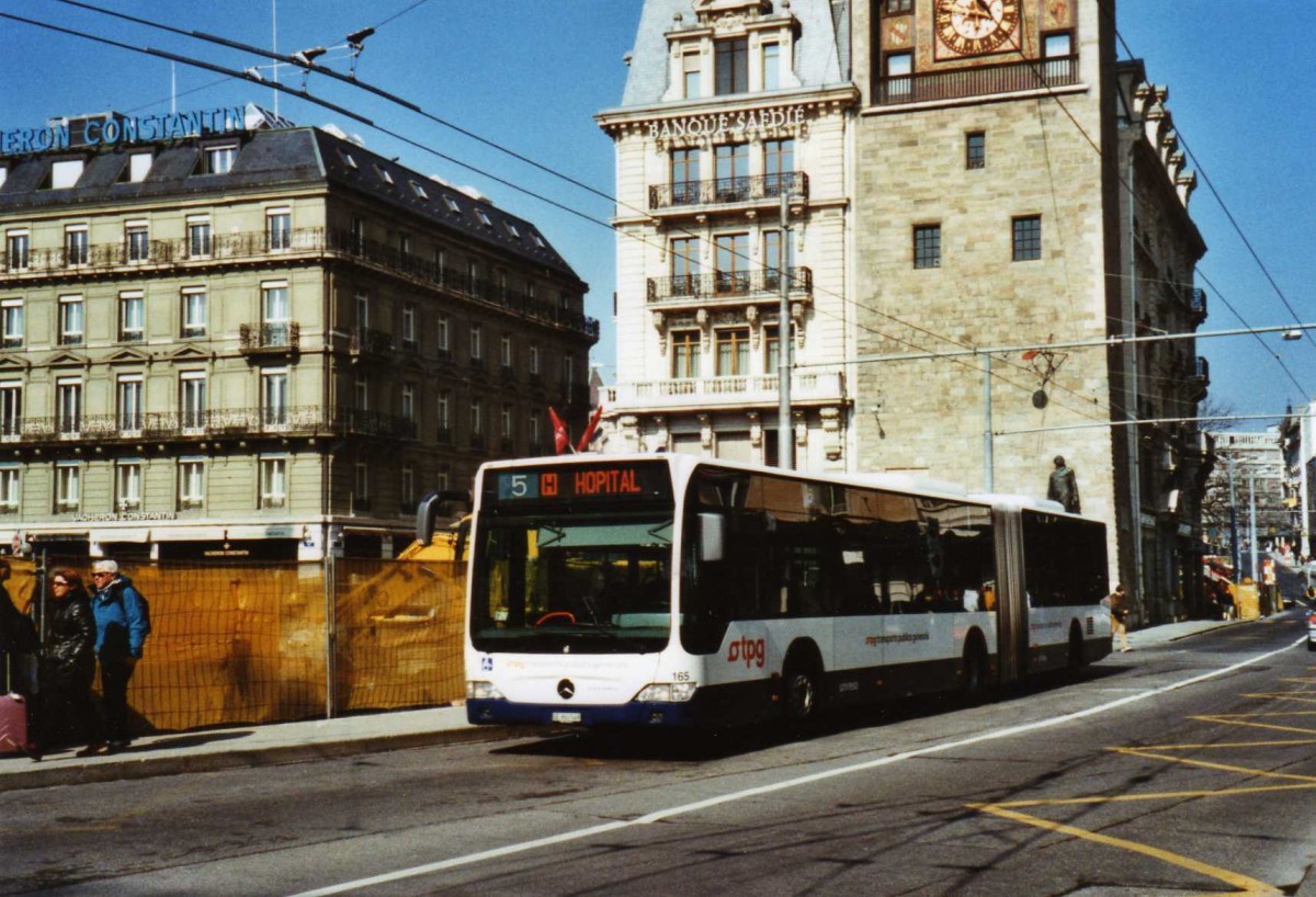 (124'928) - TPG Gen�ve - Nr. 165/GE 960'549 - Mercedes am 13. M�rz 2010 in Gen�ve, Bel-Air