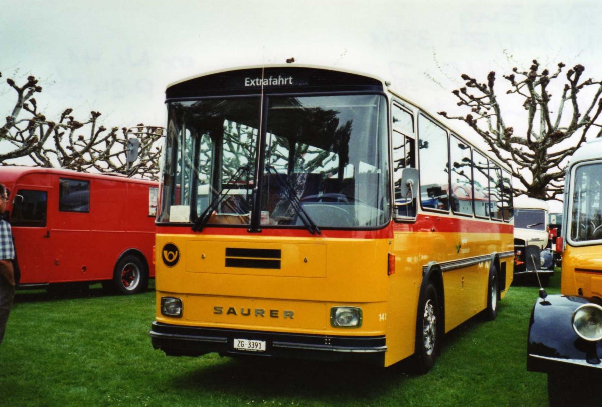 (125'724) - ZVB Zug - Nr. 141/ZG 3391 - Saurer/R&J (ex Nr. 41; ex P 24'354) am 1. Mai 2010 in Arbon, Arbon Classics