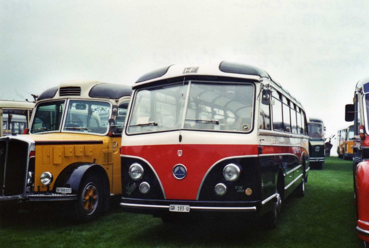 (125'803) - Fischer, Chur - GR 193 U - Saurer/FHS (ex Zumwald, Fribourg; ex Schwitter, Kandersteg; ex Winterhalder, Z�rich) am 1. Mai 2010 in Arbon, Arbon Classics