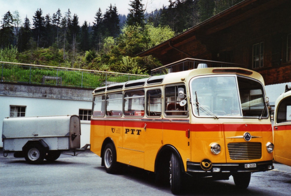 (126'706) - Schmid, Th�rishaus - Nr. 9/BE 26'105 - Saurer/R&J (ex Geiger, Adelboden Nr. 9) am 29. Mai 2010 auf der Griesalp