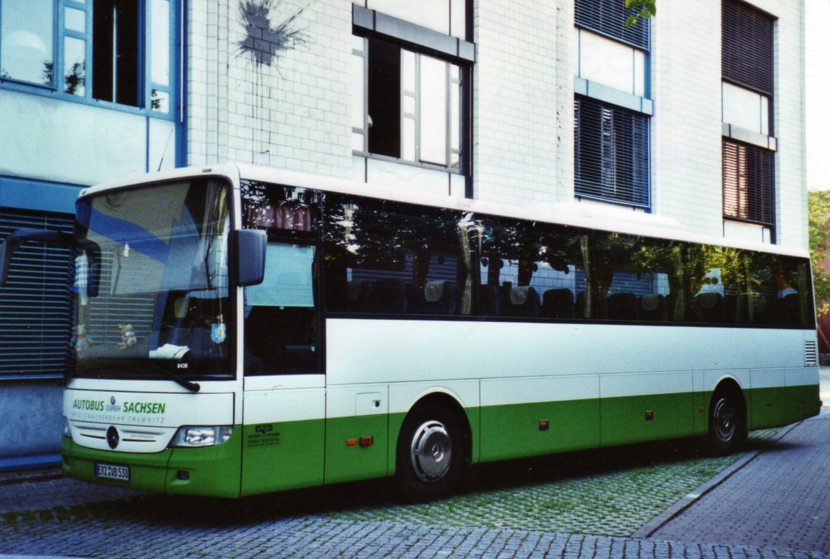 (126'809) - Aus Deutschland: Autobus Sachsen, Chemnitz - Nr. 8438/ERZ-VB 538 - Mercedes am 6. Juni 2010 in Winterthur, Mehrzweckgeb�ude Teuchelweiher