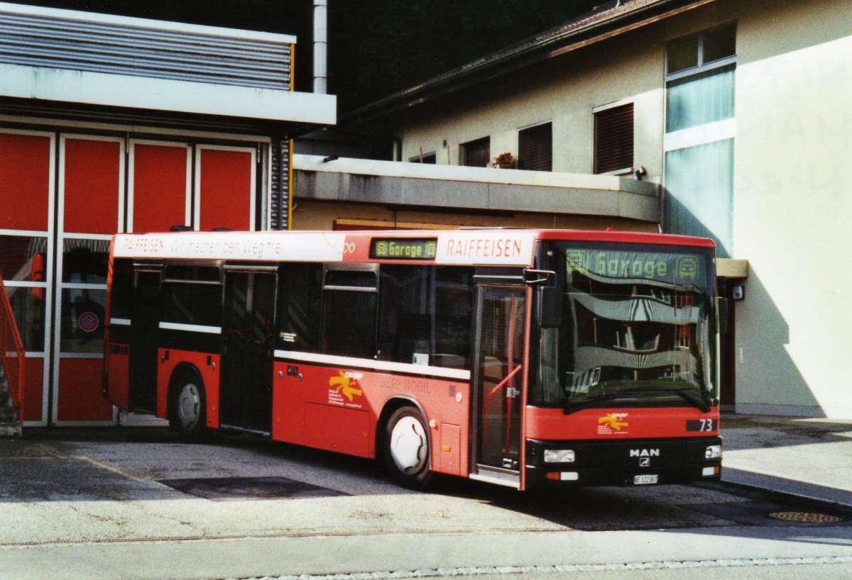 (126'923) - Peyer, Niederwangen - Nr. 73/BE 122'007 - MAN/G�ppel am 14. Juni 2010 in Niederwangen, Garage