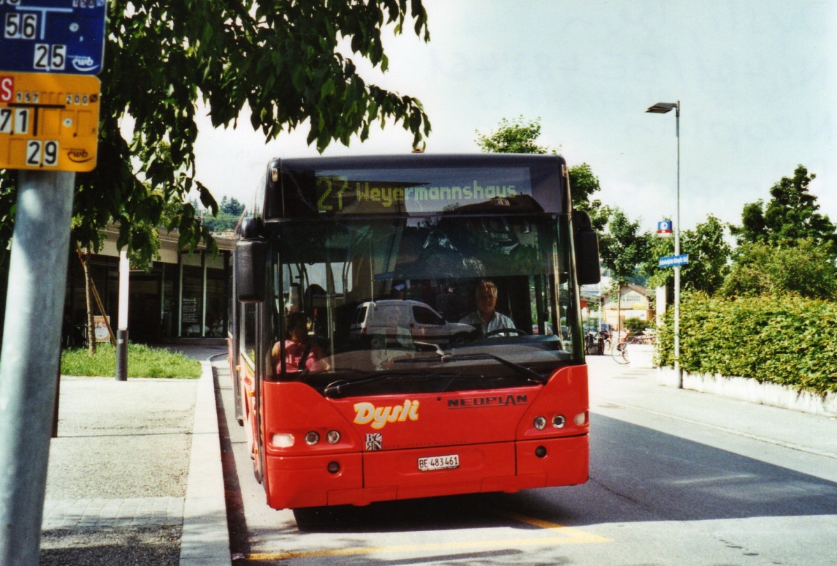 (126'926) - Dysli, Bern - Nr. 461/BE 483'461 - Neoplan am 14. Juni 2010 beim Bahnhof B�mpliz S�d