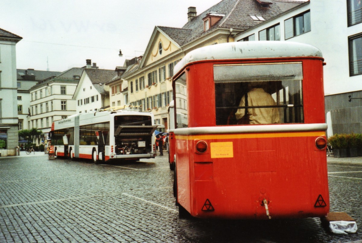 (127'014) - AS Engi - Nr. 42 - Moser/R&J Personenanh�nger (ex AAGG Gossau; ex WV Winterthur Nr. 161) am 19. Juni 2010 in Winterthur, Marktplatz