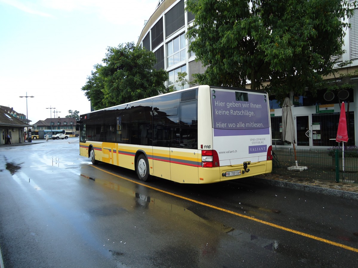 (127'510) - STI Thun - Nr. 116/BE 700'116 - MAN am 4. Juli 2010 bei der Schiffl�ndte Thun