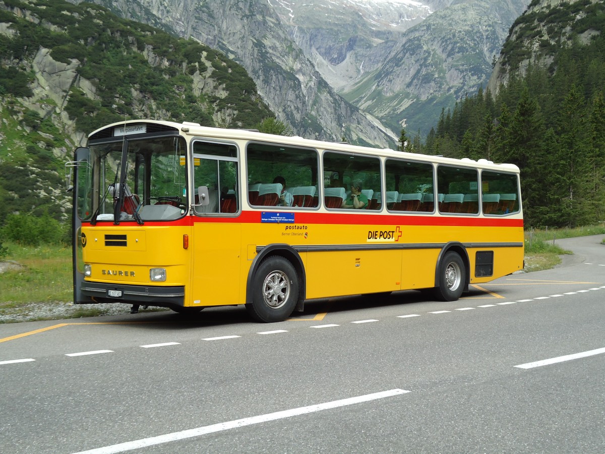 (127'521) - AVG Meiringen - Nr. 74/BE 607'481 - Saurer/R&J (ex P 24'357) am 4. Juli 2010 in Handegg, Kunzent�nnlen