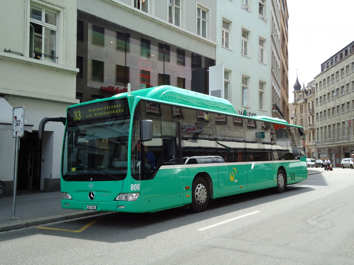 (127'672) - BVB Basel - Nr. 806/BS 2806 - Mercedes am 6. Juli 2010 in Basel, Schiffl�nde