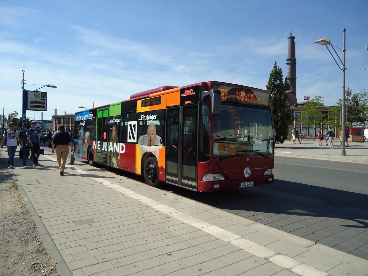 (127'771) - WVG Wolfsburg - Nr. 504/WOB-VG 4 - Mercedes am 8. Juli 2010 beim Hauptbahnhof Wolfsburg