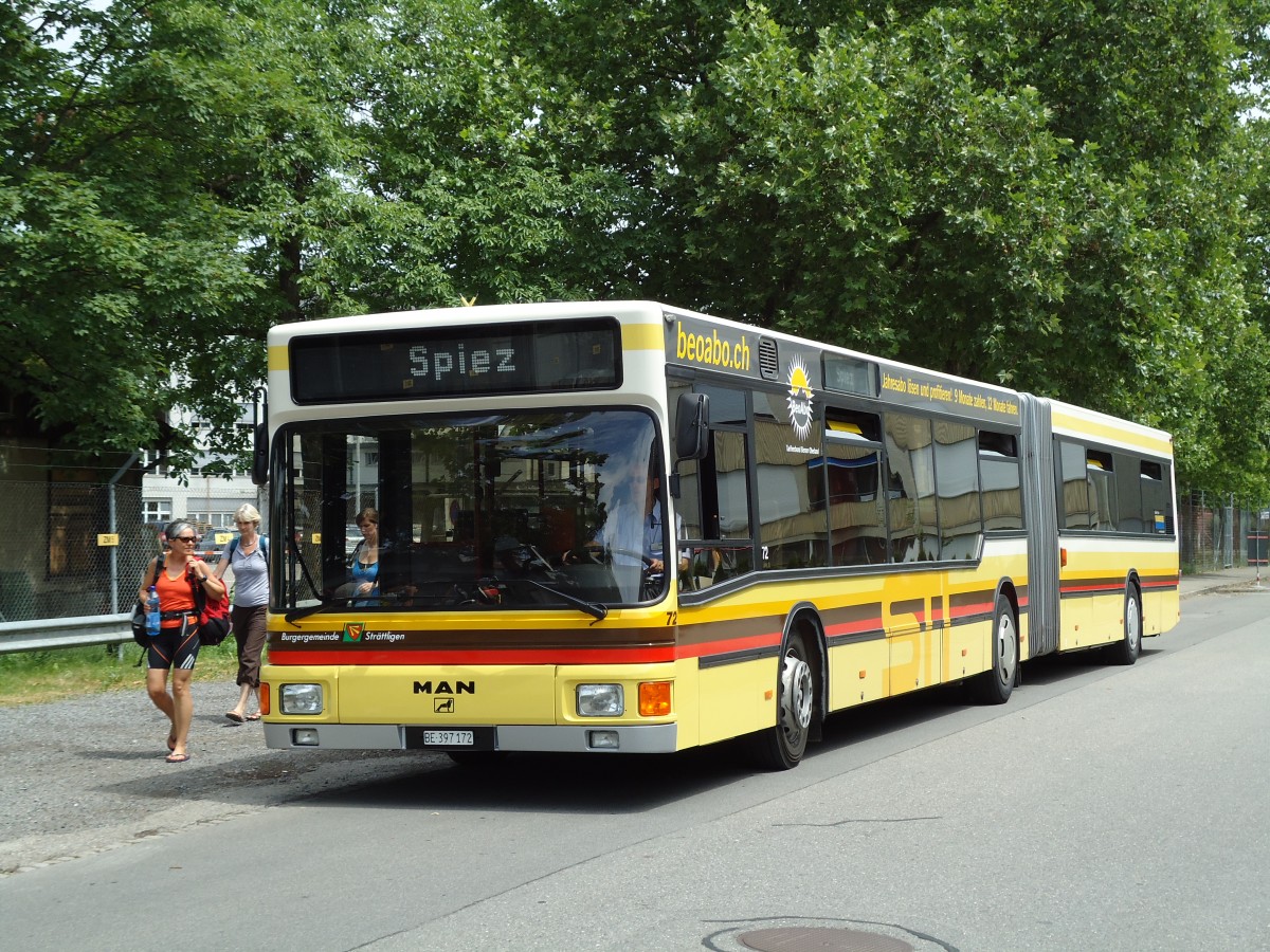 (127'941) - STI Thun - Nr. 72/BE 397'172 - MAN am 11. Juli 2010 in Thun, R�tlistrasse