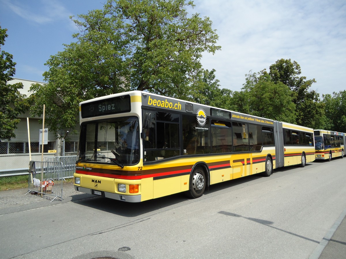 (127'946) - STI Thun - Nr. 72/BE 397'172 - MAN am 11. Juli 2010 in Thun, R�tlistrasse
