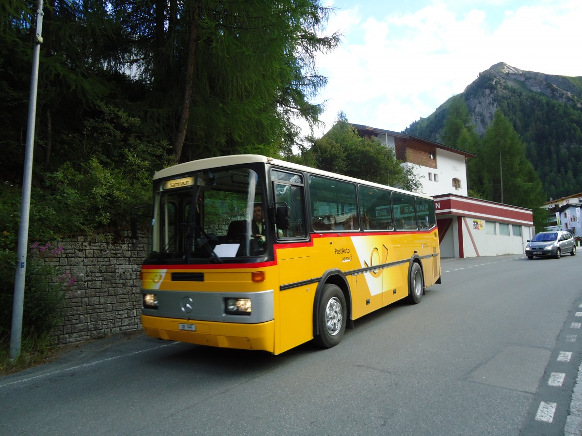 (128'298) - Zegg, Samnaun - GR 995 - Mercedes/FHS (ex PostAuto Graub�nden; ex P 23'325) am 7. August 2010 in Samnaun, Post