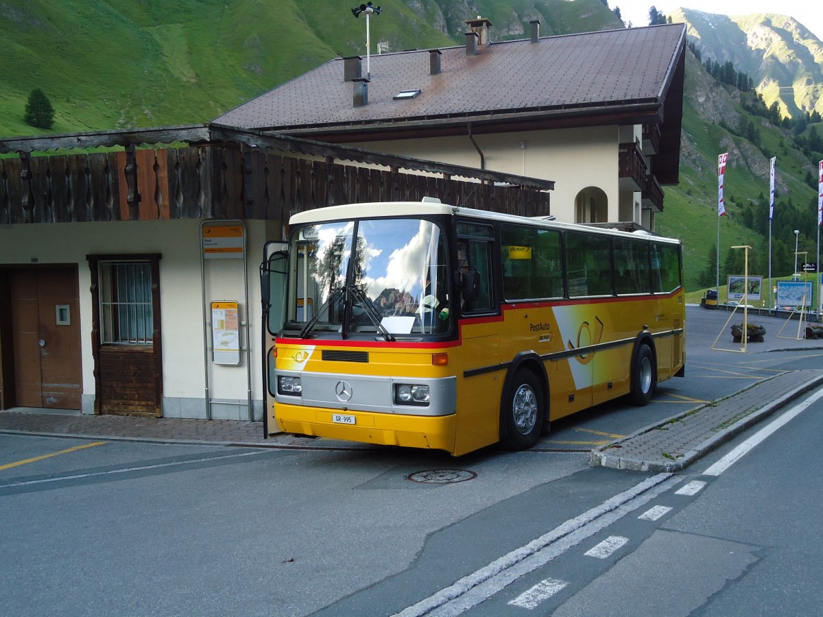 (128'300) - Zegg, Samnaun - GR 995 - Mercedes/FHS (ex PostAuto Graub�nden; ex P 23'325) am 7. August 2010 in Samnaun, Post