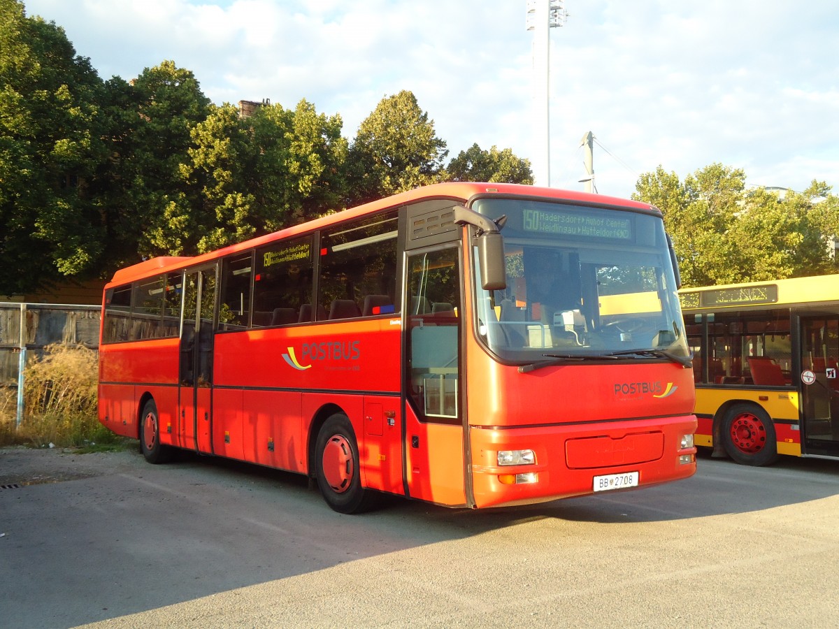 (128'464) - PostBus - BB 2708 - MAN am 9. August 2010 in Wien, Garage H�tteldorf