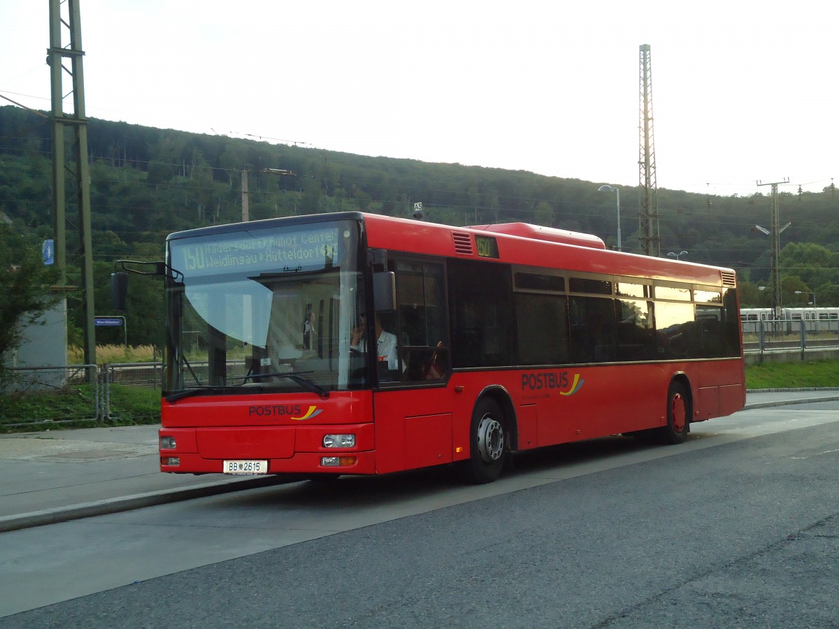 (128'473) - PostBus - BB 2615 - MAN am 9. August 2010 in Wien, H�tteldorf