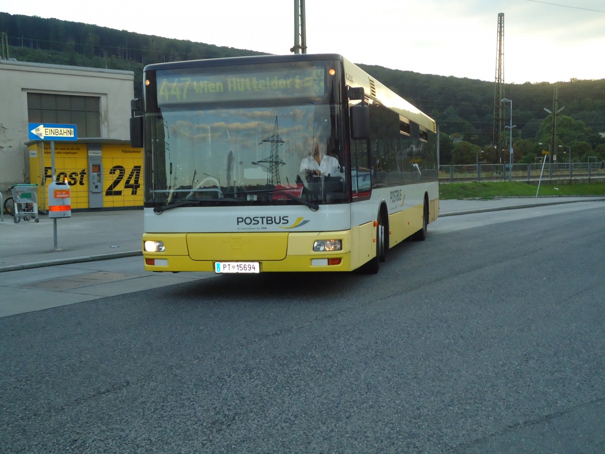 (128'477) - PostBus - PT 15'694 - MAN am 9. August 2010 in Wien, H�tteldorf