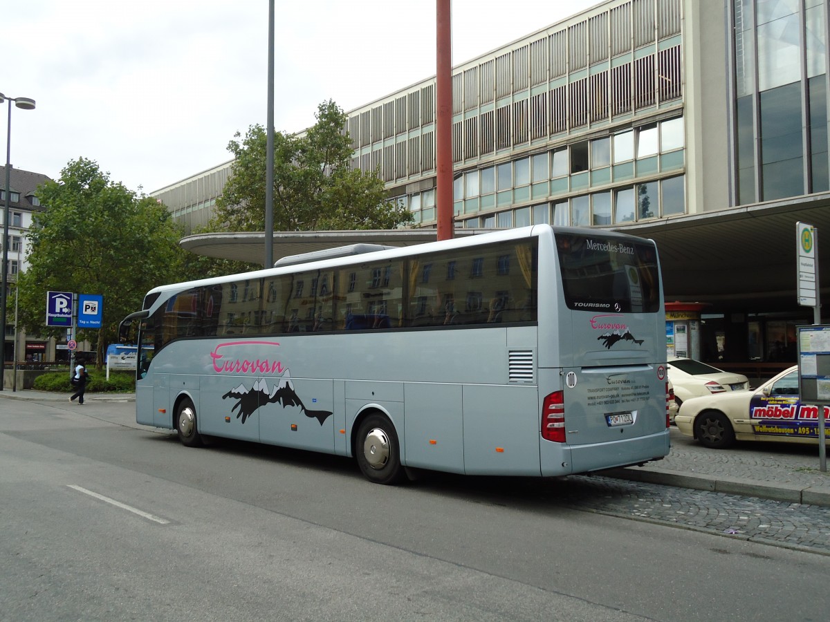 (128'611) - Aus der Slowakei: Eurovan, Presov - PO-712DL - Mercedes am 11. August 2010 beim Hauptbahnhof M�nchen