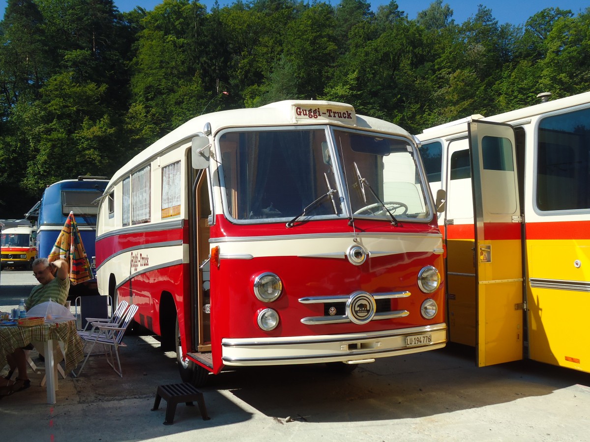 (128'979) - Guggenb�hl, Eschenbach - LU 194'776 - Berna/R&J (ex VB Biel Nr. 110; ex VB Biel Nr. 10) am 22. August 2010 in Thayngen, Wohnbustreffen