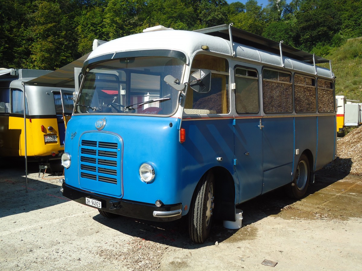 (128'986) - Langenegger S., W�denswil - ZH 94'923 - Saurer-OM am 22. August 2010 in Thayngen, Wohnbustreffen