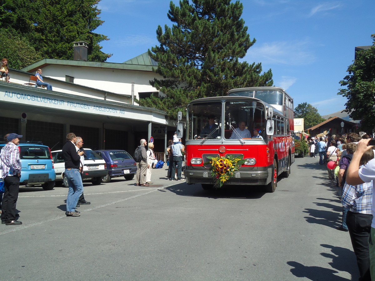 (129'422) - H�uselmann, Bern - Nr. 26/BE 160 U - FBW/Vetter-R&J Anderthalbdecker (ex AFA Adelboden Nr. 9) am 5. September 2010 beim Autobahnhof Adelboden