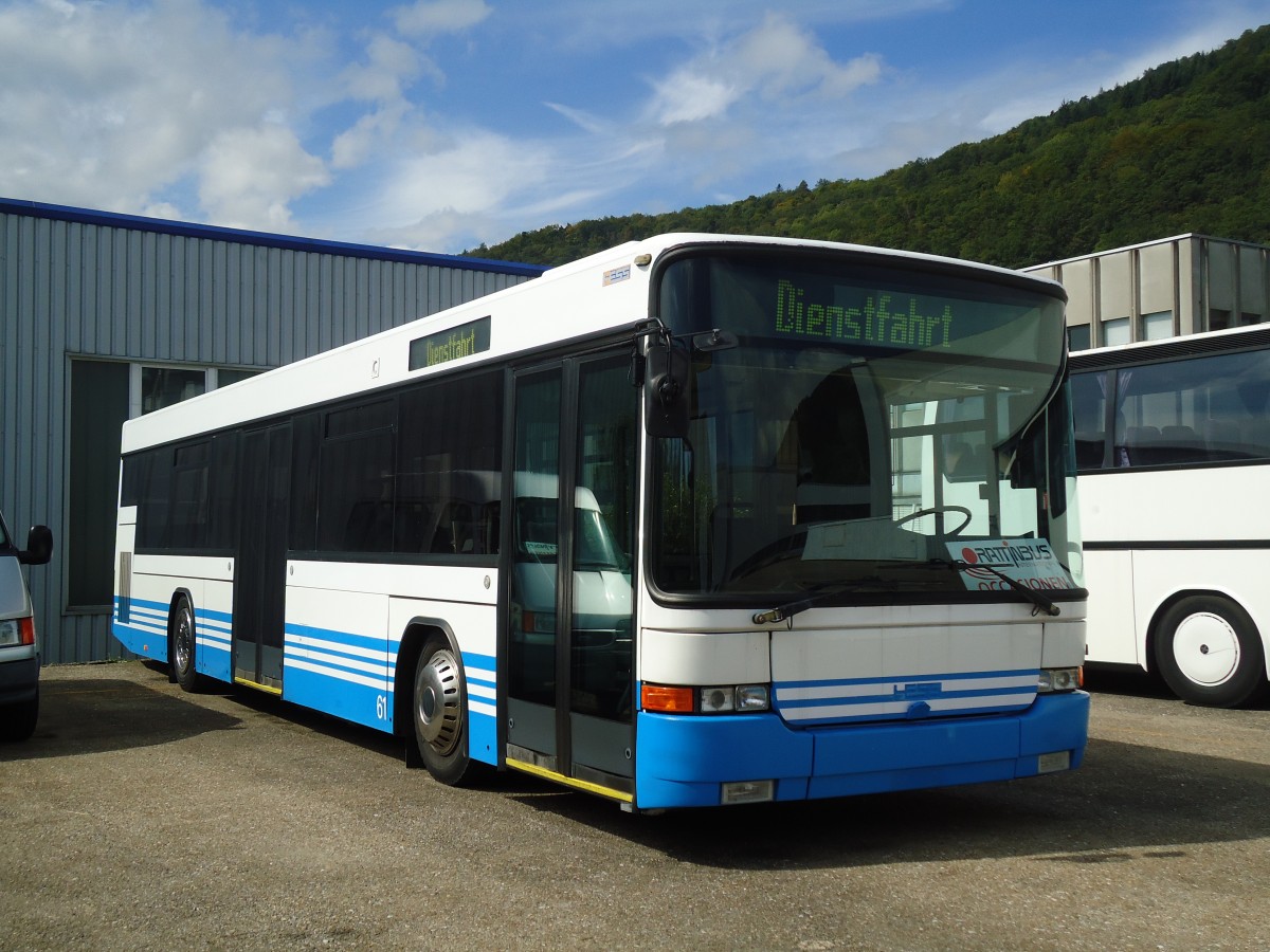 (129'623) - RTB Altst�tten - Nr. 61 - Volvo/Hess (ex WilMobil, Wil Nr. 244; ex RTB Altst�tten Nr. 34) am 12. September 2010 in Biel, Rattinbus