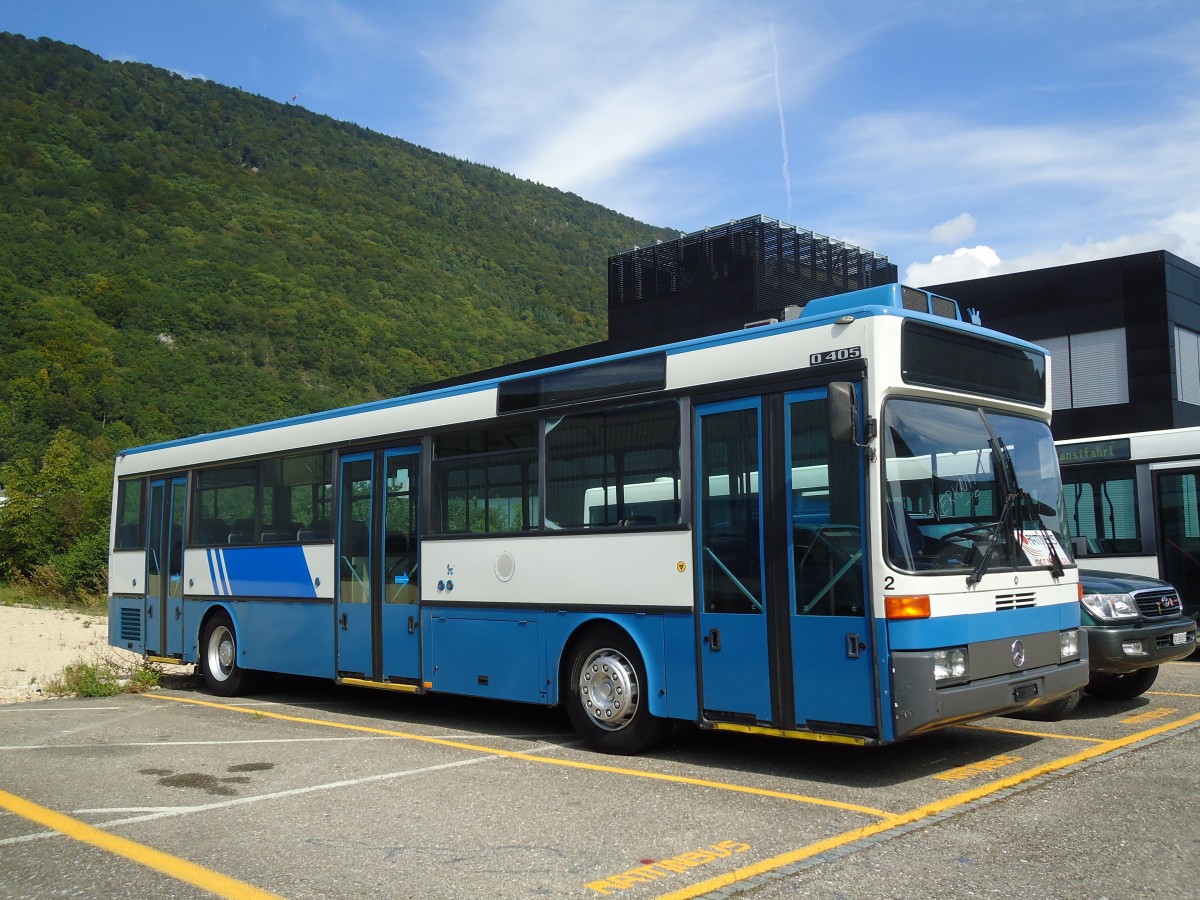 (129'629) - Limmat Bus, Dietikon - Nr. 2 - Mercedes (ex VBZ Z�rich Nr. 631) am 12. September 2010 in Biel, Rattinbus