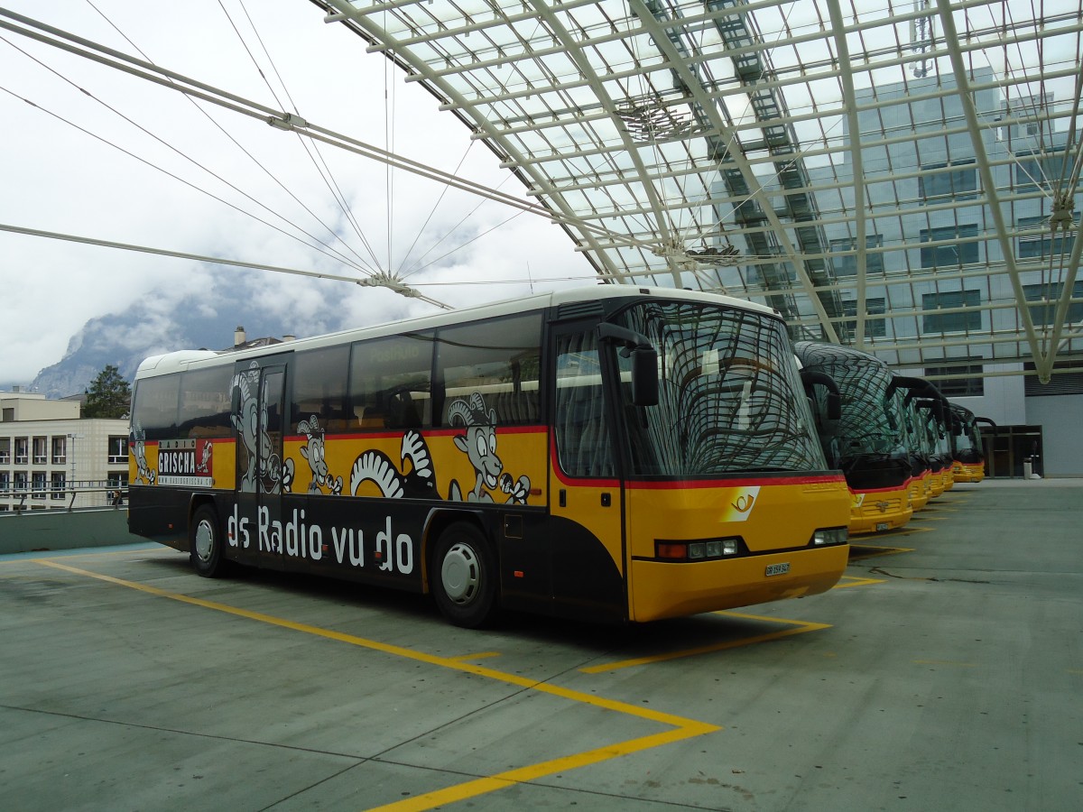 (129'753) - PostAuto Graub�nden - GR 159'347 - Neoplan (ex P 25'139) am 18. September 2010 in Chur, Postautostation