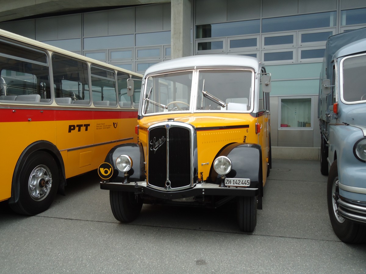 (129'945) - Dozza, K�snacht - Nr. 6/ZH 142'445 - Saurer/Krapf (ex Roost, Steinhausen; ex Fleischmann, Schaffhausen; ex Mezger, Altdorf/SH) am 18. September 2010 in Breil, Milit�ranlage